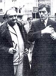 Henri Verneuil (left) with Alain Delon in the late 1960s